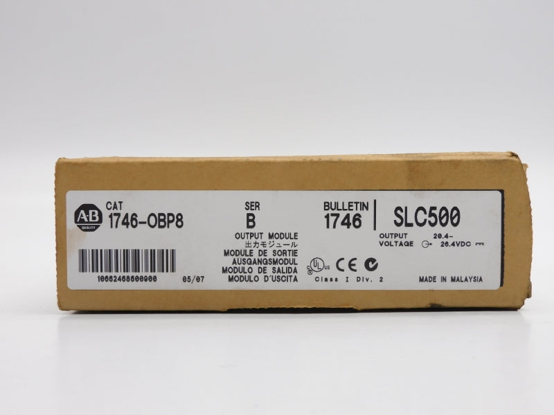 ALLEN BRADLEY 1746-OBP8 SER. B 20.4-26.4VDC 8A NSMP