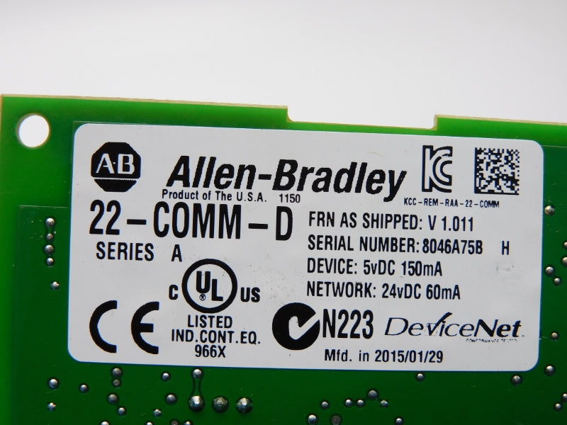 INDUSTRIAL SPARE PART 22-COMM-D SER. A F/W V1.011 24VDC NSNP