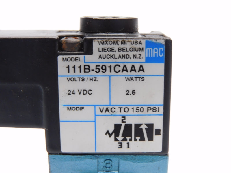 MAC 111B-591CAAA 24VDC 150PSI NSNP