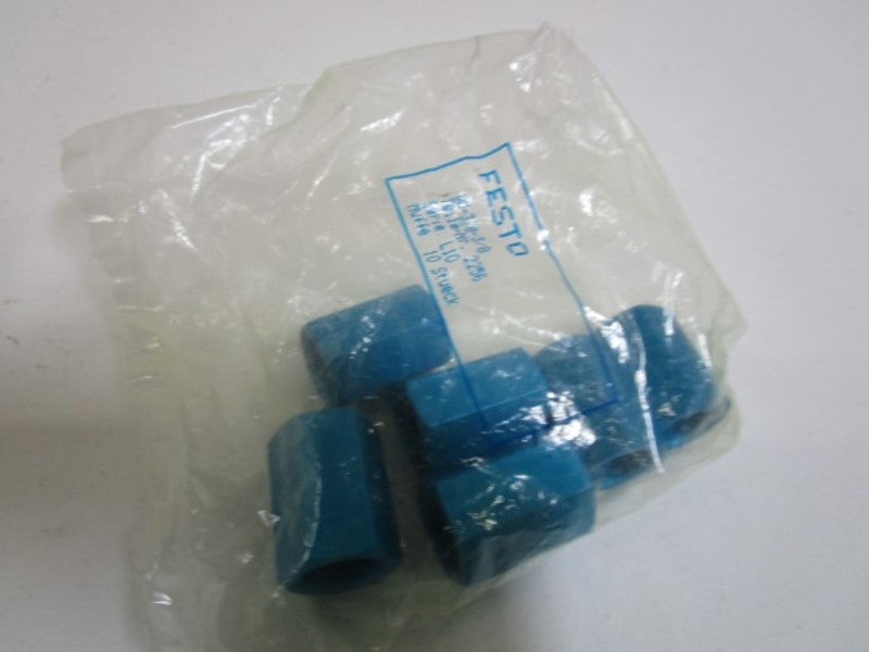 LOT OF 6 FESTO SLEEVE QM-3/8-3/8 NSNP IN BAG