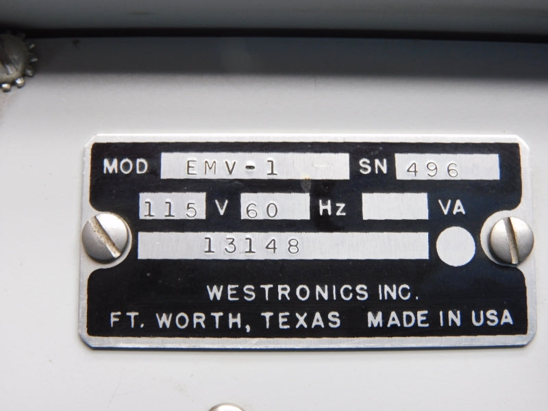 TRACOR WESTRONICS EMV-1 115V UNMP