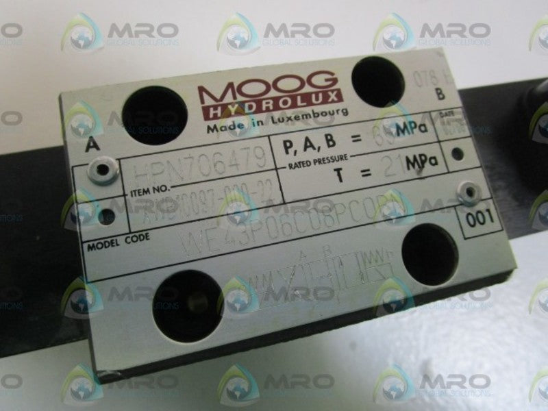 MOOG VALVE WE43P06C08PC0BN NSNP