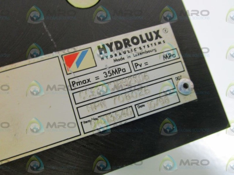 HYDROLUX CCE30C1RH2X06 UNMP