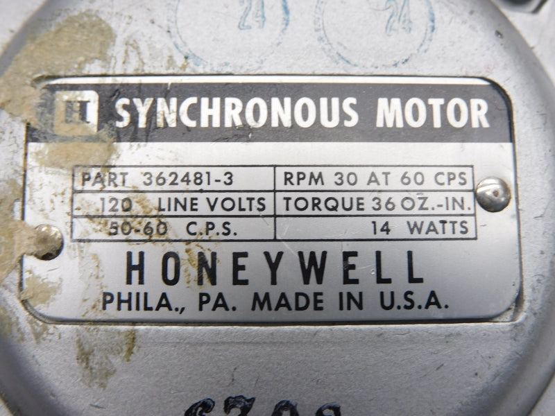 HONEYWELL 362481-3 120V UNMP