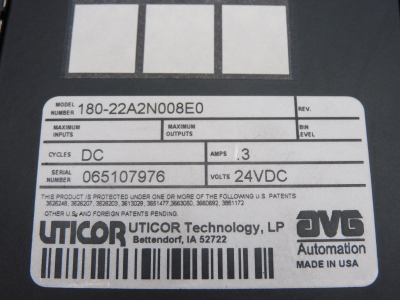 UTICOR 180-22A2N008E0 24VDC .3 NSNP