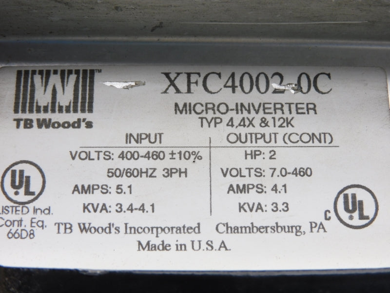 TB WOOD'S XFC4002-0C  400-460V 5.1A UNMP
