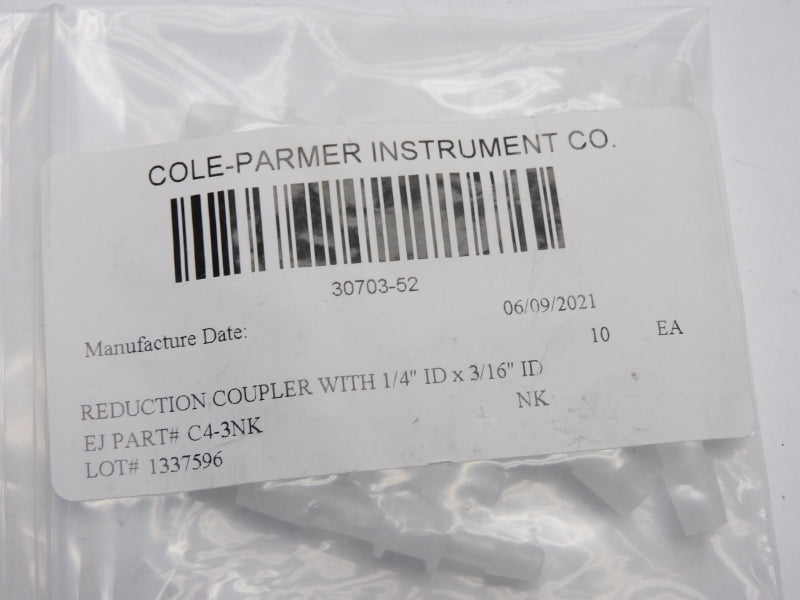 COLE-PARMER 30703-52 C4-3NK (PKG OF 10) NSMP
