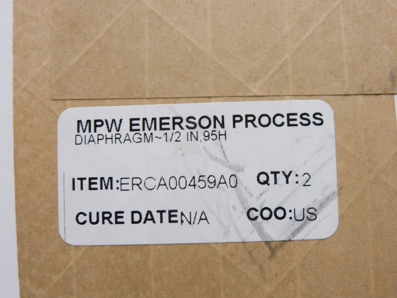 MPW EMERSON PROCESS ERCA00459A0 1/2" (PKG OF 2) NSFS