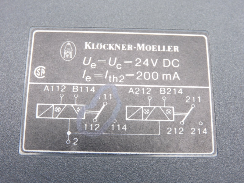 KLOCKNER MOELLER ETS-H-2 24VDC (AS PICTURED) UNMP
