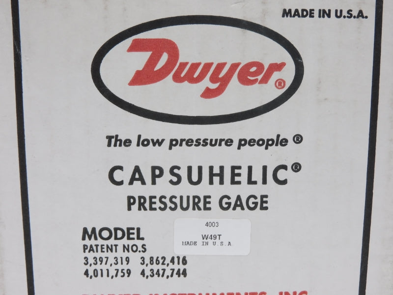 DWYER 4003C 500PSI NSMP