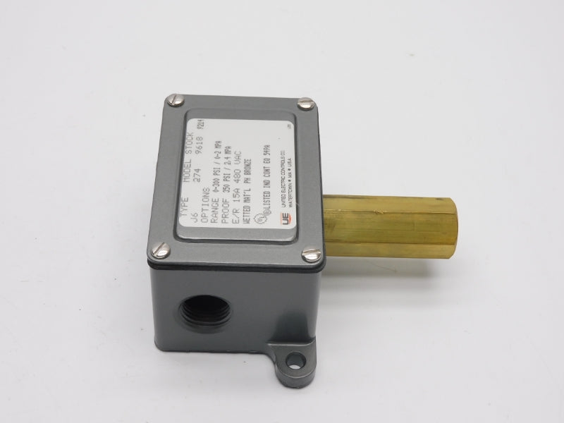 UNITED ELECTRIC J6-274 480VAC 15A 0-300PSI NSMP