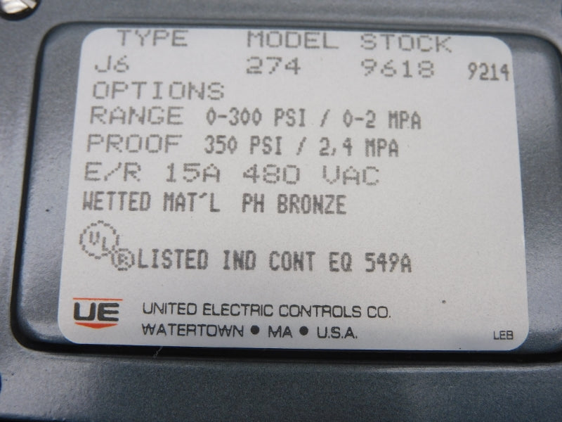 UNITED ELECTRIC – 480VAC 480VAC | New (In Box) | MRO Global Solutions