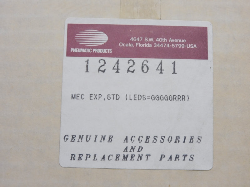PNEUMATIC PRODUCTS 1242641 REV. A NSMP