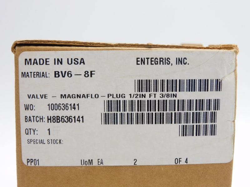 ENTEGRIS BV6-8F 1/2" NSMP