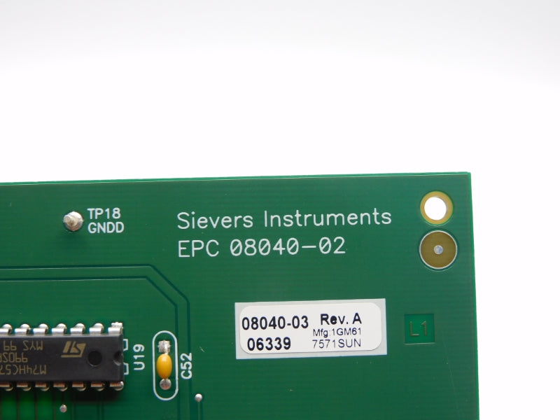 SIEVERS INSTRUMENTS EPC 08040-02 08040-03 REV. A NSNP