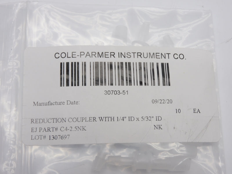 COLE-PARMER 30703-51 C4-2.5NK (PKG OF 10) NSMP