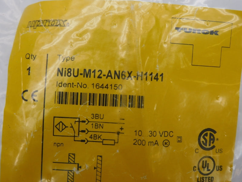 TURCK NI8U-M12-AN6X-H1141 1644150 10-30VDC NSMP