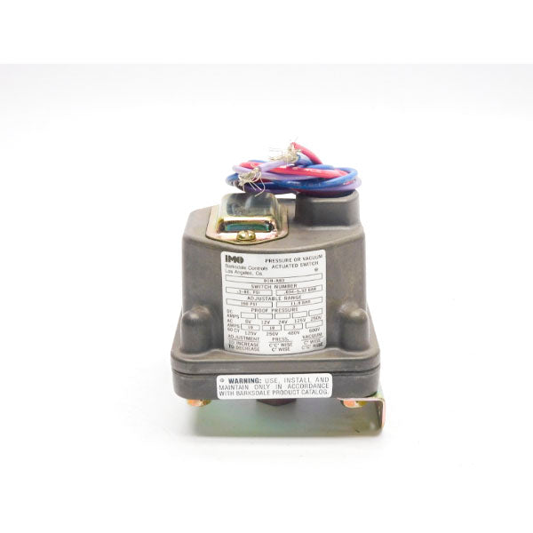 BARKSDALE CONTROLS D1H-A80 480V 10A .5-80PSI NSNP