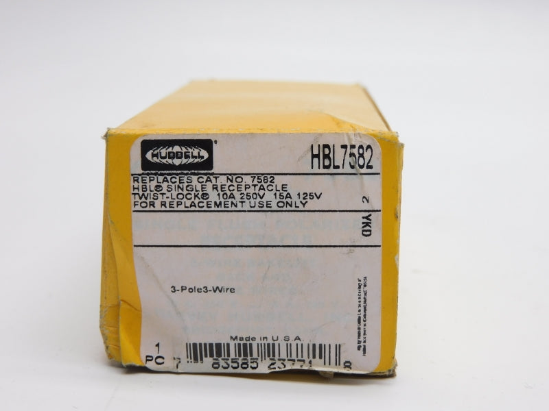 HUBBELL HBL7582 250V 15A NSMP
