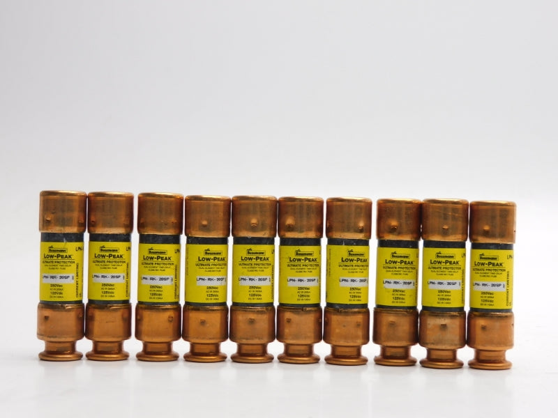 COOPER BUSSMANN LPN-RK-20SP 250VAC 20A (PKG OF 10) (YL/YL) NSMP