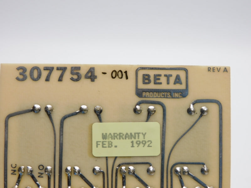 BETA PRODUCTS 307754-001 REV. A NSNP