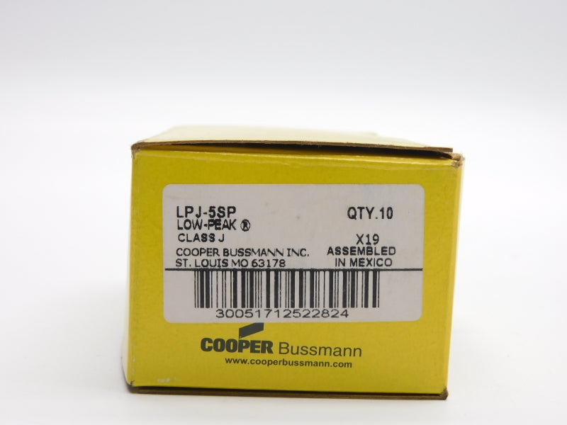 COOPER BUSSMANN LPJ-5SP 600VAC 5A (PKG OF 10) NSMP