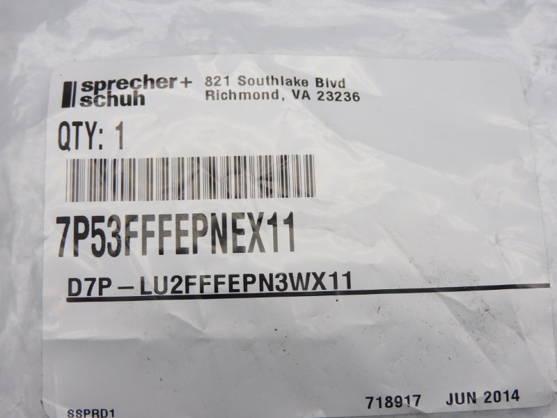 SPRECHER+SCHUH D7P-LU2FFFEPN3WX11 NSMP