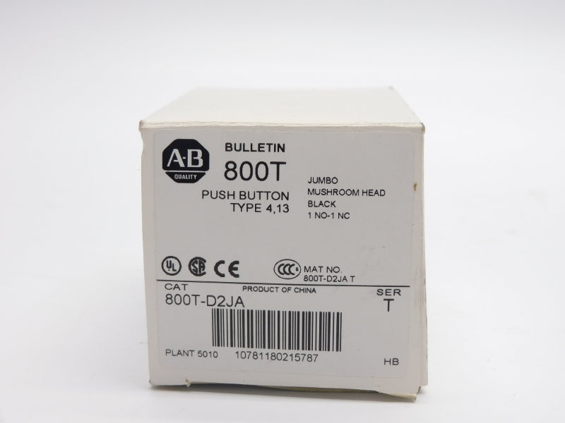 ALLEN BRADLEY 800T-D2JA SER. T (WH) NSMP