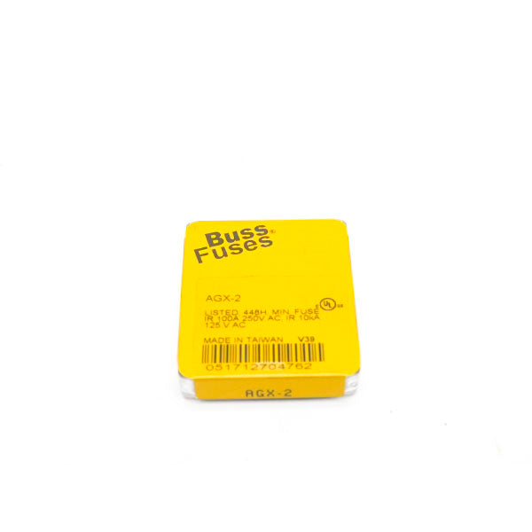 BUSS AGX-2 250VAC 2A (PKG OF 5) NSMP