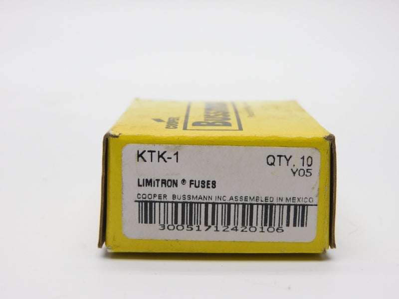 COOPER BUSSMANN KTK-1 600VAC 1A (PKG OF 10) NSMP