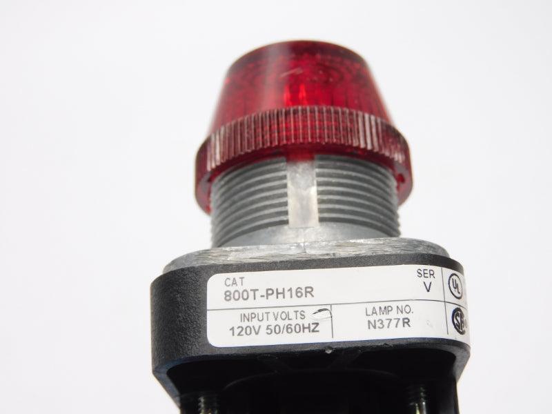 ALLEN BRADLEY 800T-PH16R SER. V 120V (WH) NSMP