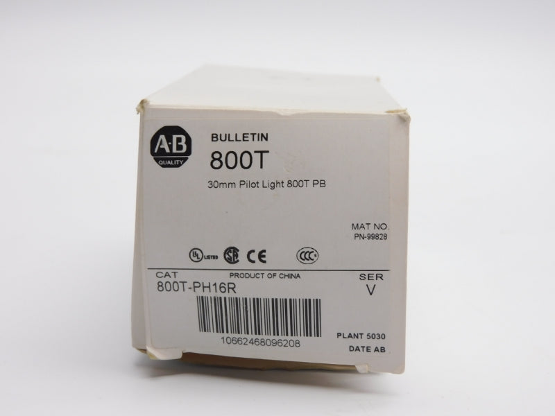 ALLEN BRADLEY 800T-PH16R SER. V 120V (WH) NSMP