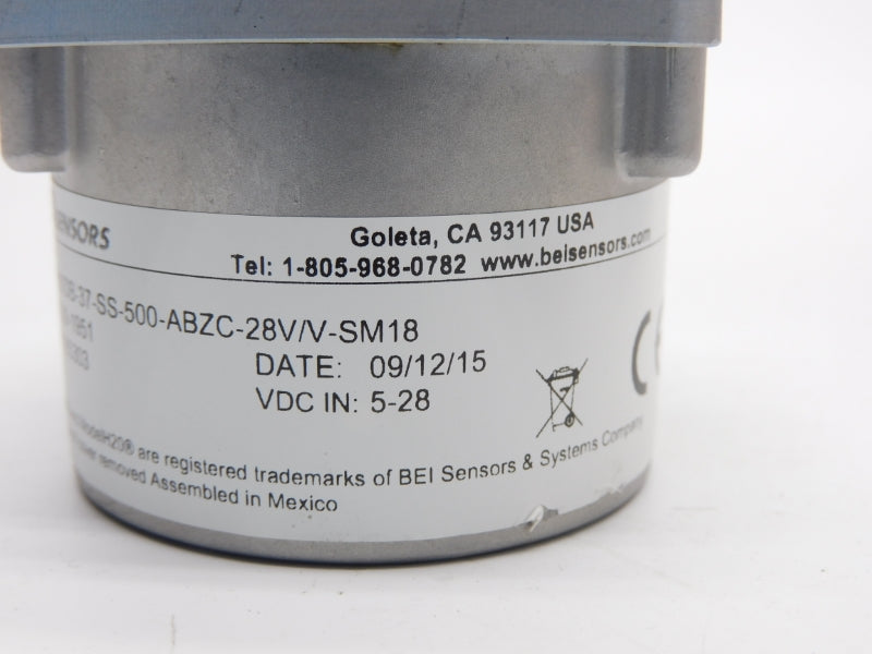 BEI XH20DB-37-SS-500-ABZC-28V/V-SM18 01039-1952 5-28VDC NSNP