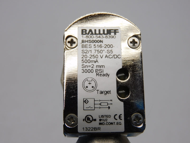 BALLUFF BES516-200-S2/1.750"-S5 BHS000N 20-250VAC/DC 3000PSI NSMP