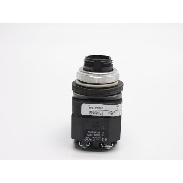 ALLEN BRADLEY 800T-PB16G SER. T 120V (NO BULB) UNMP