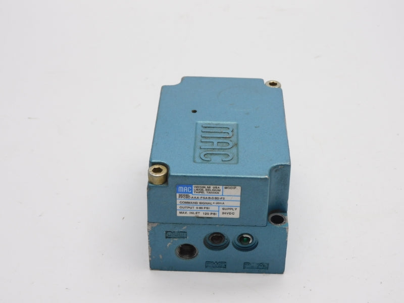 MAC PPC5C-AAA-FGAB-DBD-F0 24VDC 120PSI UNMP