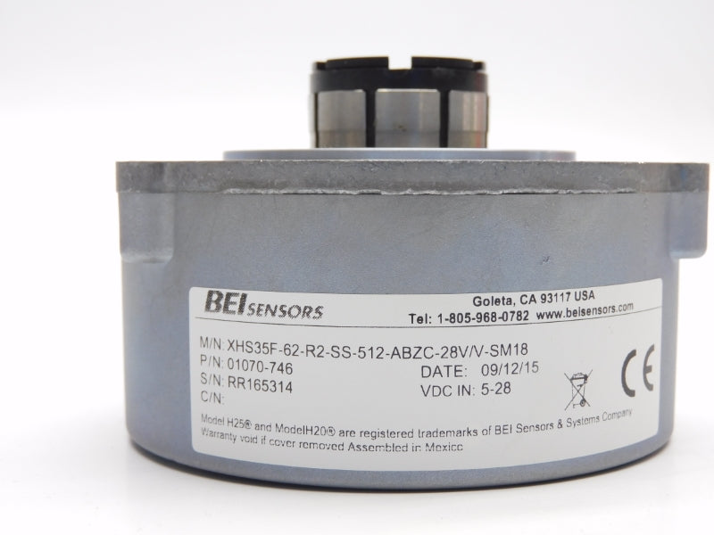 BEI XHS35F-62-R2-SS-512-ABZC-28V/V-SM18 01070-746 5-28VDC NSNP