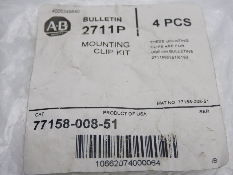 ALLEN BRADLEY 77158-008-51 (AS PICTURED) (PKG OF 4) NSMP