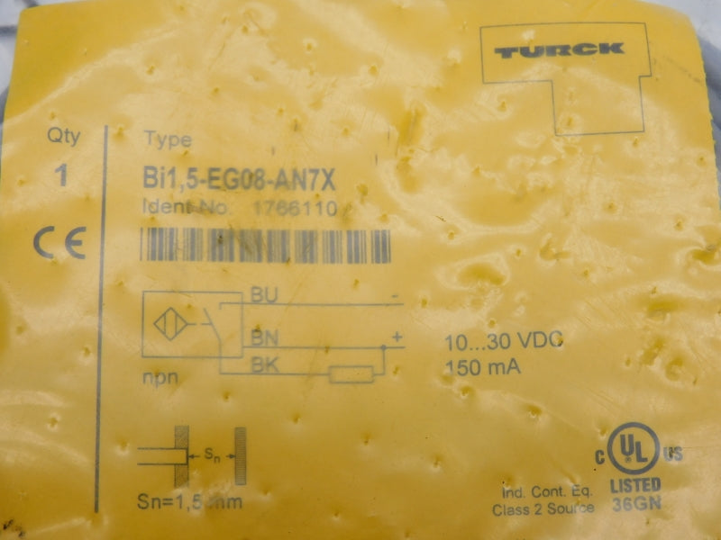 TURCK BI1.5-EG08-AN7X 1766110 10-30VDC NSMP
