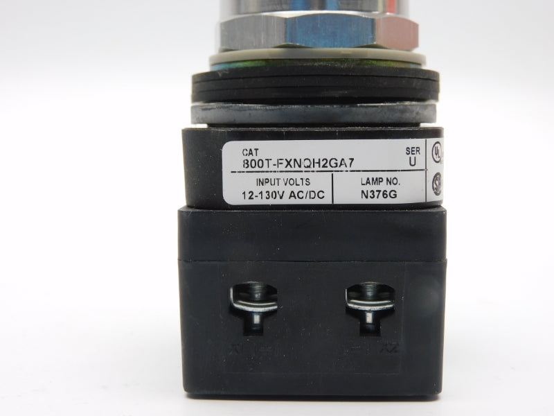 ALLEN BRADLEY 800T-FXNQH2GA7 SER. U 12-130VAC/DC (WH) NSMP