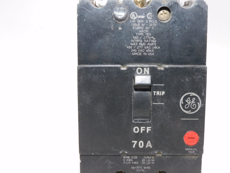 GENERAL ELECTRIC TEY370 277V 70A (AS PICTURED) UNMP