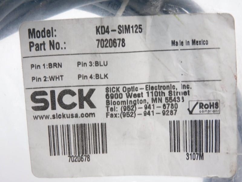 SICK KD4-SIM125 7020678 NSMP