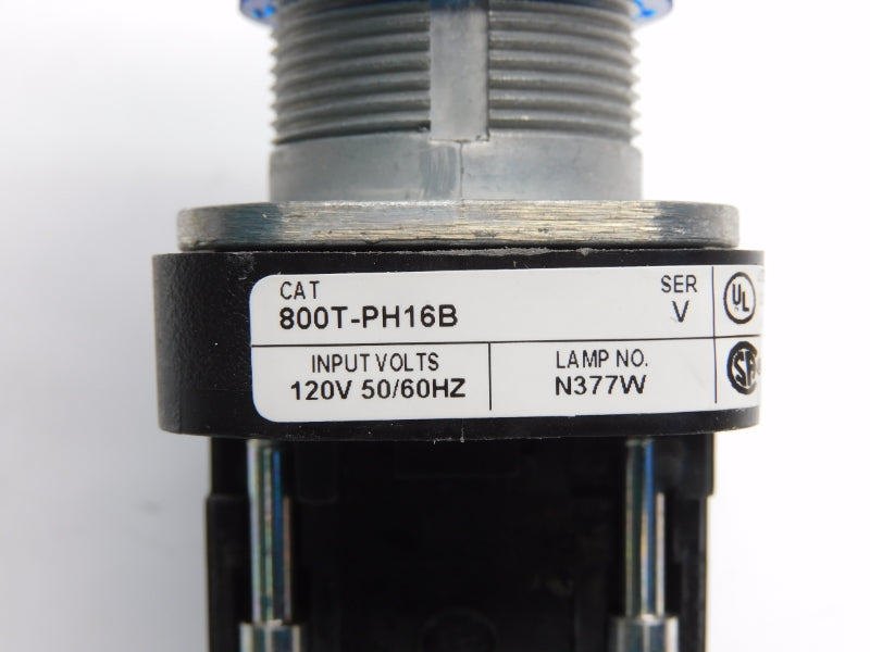 ALLEN BRADLEY 800T-PH16B SER. V 120V (WH) NSMP
