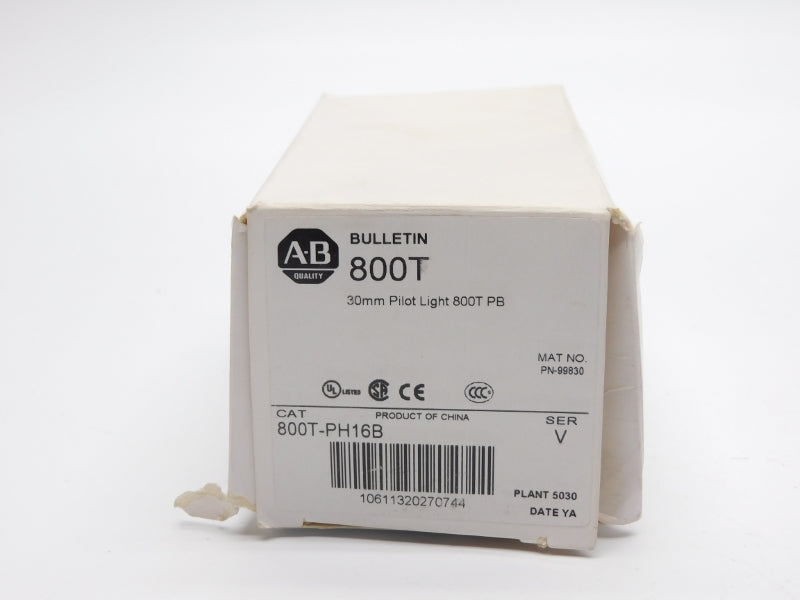 ALLEN BRADLEY 800T-PH16B SER. V 120V (WH) NSMP