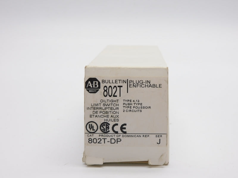 ALLEN BRADLEY 802T-DP SER. J 120-600VAC 60A (WH) NSMP