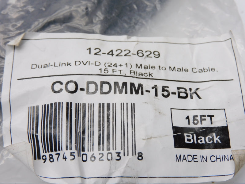 CONNECTOR CABLE CO-DDMM-15-BK 12-422-629 15' NSMP