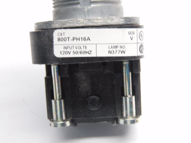 ALLEN BRADLEY 800T-PH16A SER. V 120V (WH) NSMP