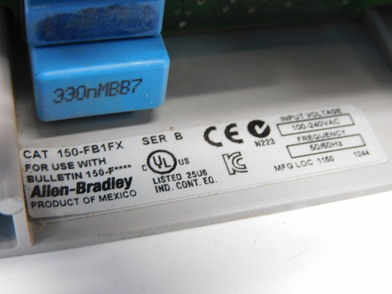 ALLEN BRADLEY 41391-454-01-B1FX 150-FB1FX SER. B F/W 6.006 100-240VAC NSNP