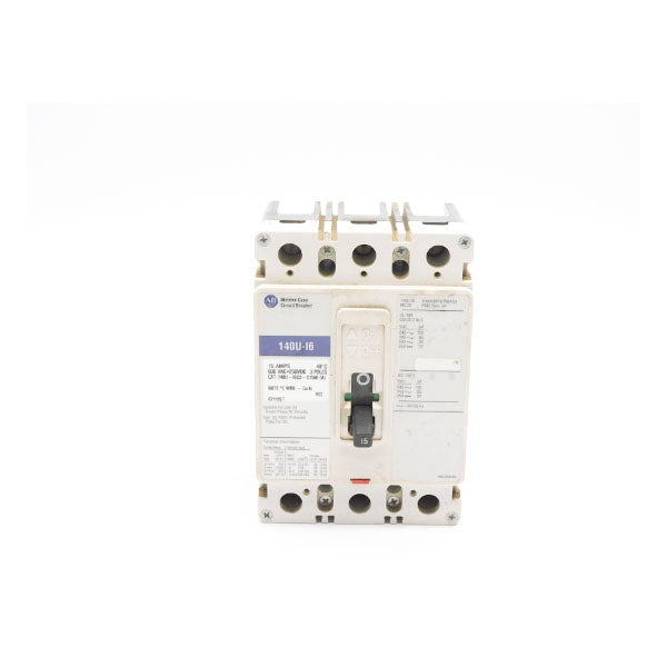 ALLEN BRADLEY 140U-I6C3-C15M SER. A 600VAC 15A UNMP