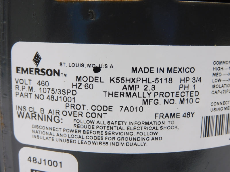 EMERSON 48J1001 460V 2.3A NSMP